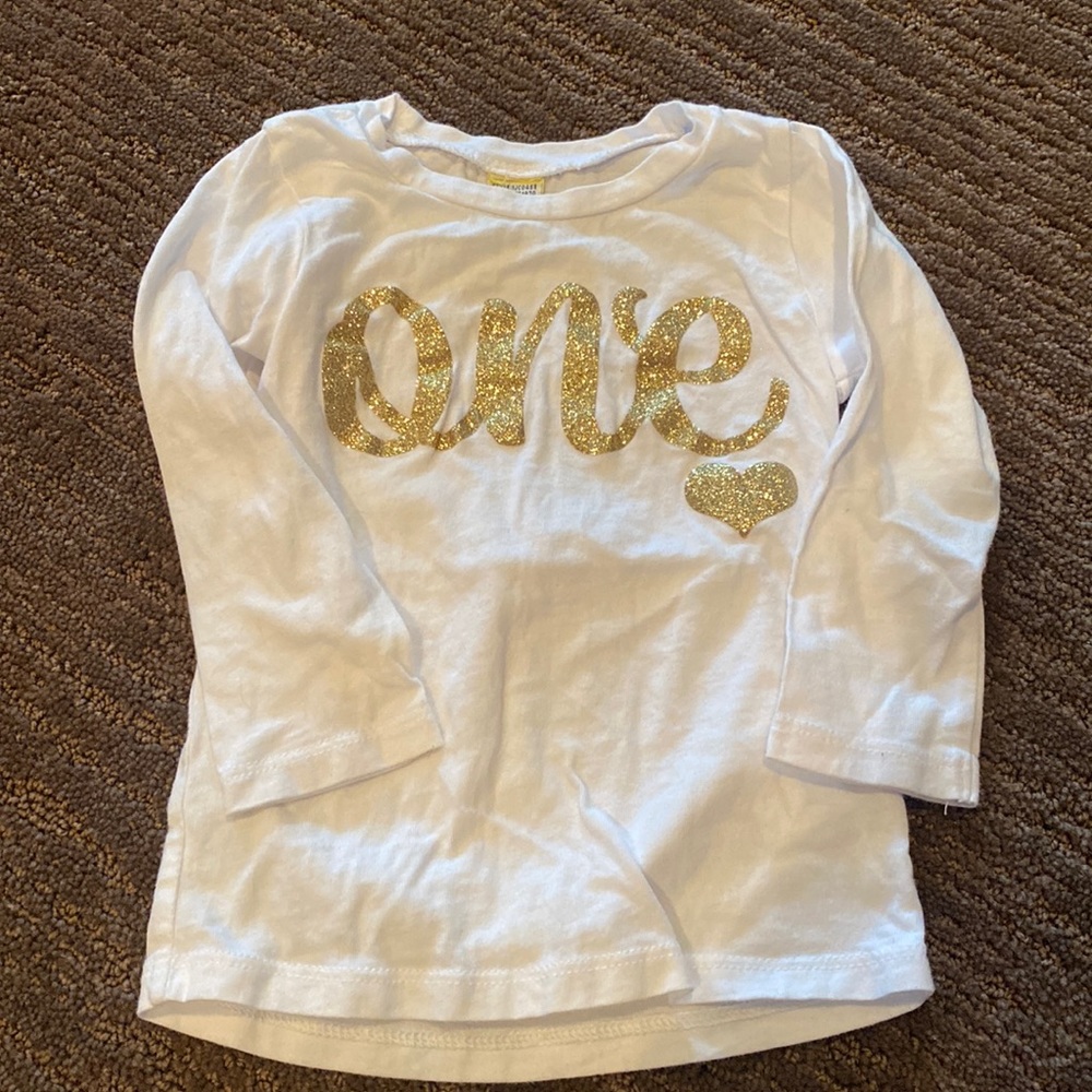 “One” birthday shirt